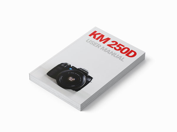 perfect bound document printing in A5 size for a for a popular camera brand