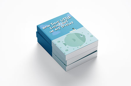 Paperback-Novel-titled-fishy-in-my-dishy - Printed in the UK by London Print Central